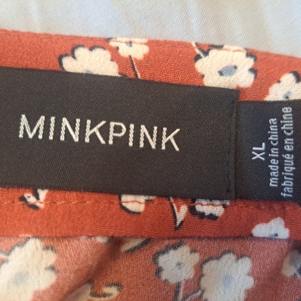 MINKPINK RUSTY ORANGE DRESS XL - Picture 4 of 6
